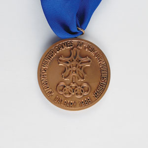 Lot #9136 Calgary 1988 Winter Olympics Bronze Demonstration Sports Winner’s Medal - Image 1