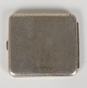 Lot #9053 Los Angeles 1932 Summer Olympics Cigarette Case - Image 1