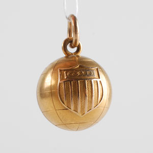 Lot #9042 Amsterdam 1928 Summer Olympics 14K Gold Charm - Image 1