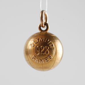 Lot #9042 Amsterdam 1928 Summer Olympics 14K Gold Charm - Image 2
