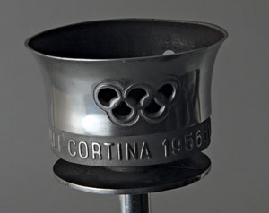 Lot #9089 Cortina 1956 Winter Olympics Torch - Image 2