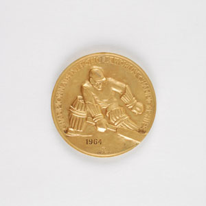 Lot #9101 Innsbruck 1964 Winter Olympics / World Championship Hockey Gold Winner’s Medal - Image 1