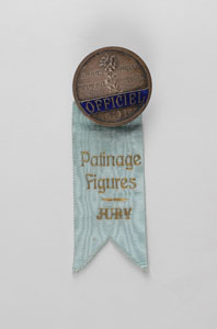 Lot #9035  Chamonix 1924 Winter Olympics Official’s Badge - Image 1