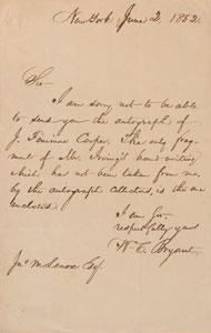 Lot #451 William Cullen Bryant - Image 1