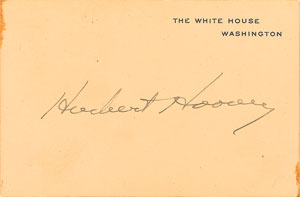 Lot #89 Herbert Hoover - Image 1