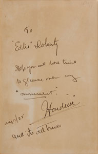 Lot #633 Harry Houdini - Image 1