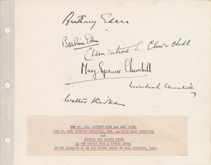 Lot #169 Winston and Clementine Churchill - Image 1