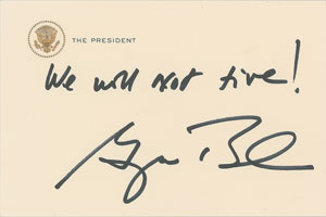Lot #67 George W. Bush