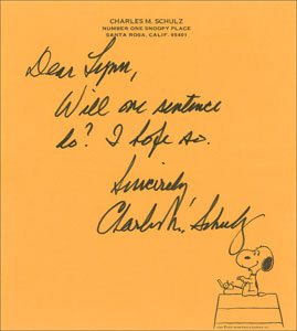 Lot #422 Charles Schulz - Image 1