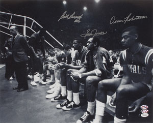 Lot #840 Basketball Hall of Famers - Image 1