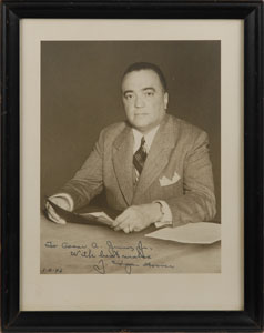 Lot #234 J. Edgar Hoover