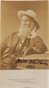 Lot #446 Walt Whitman - Image 1