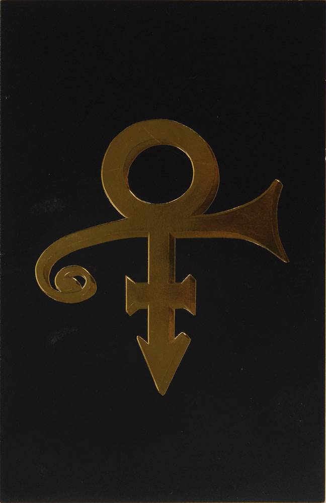 Lot #7424  Prince Signed Handwritten Brit Awards Acceptance Speech