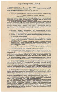 Lot #7154 B. B. King Signed Document - Image 2