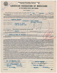 Lot #8299 Roebuck Staples Signed Document