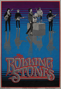 Lot #7103 Rolling Stones Pair of Gary Grimshaw Original Artwork - Image 2