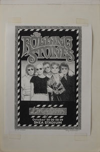 Lot #7103 Rolling Stones Pair of Gary Grimshaw Original Artwork - Image 3