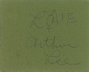 Lot #7180 Arthur Lee Signed Ticket Stub