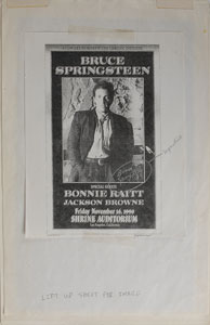 Lot #7258 Bruce Springsteen Signed Original Poster Artwork by Gary Grimshaw - Image 2