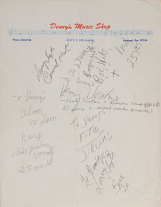 Lot #7087  Classic Rock Legends Signatures: Hendrix, Led Zeppelin, Deep Purple, Canned Heat - Image 5