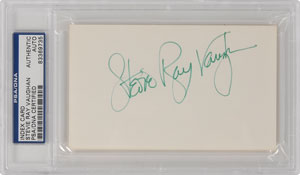 Lot #7396 Stevie Ray Vaughan Signature