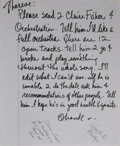 Lot #7431  Prince Handwritten Note - Image 1