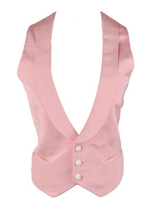 Lot #7410  Prince’s Personally-Owned and -Worn Pink Three-Button Vest - Image 1
