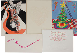 Lot #7523 Prince Set of (5) Unsigned Holiday Cards - Image 6