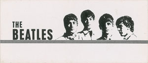 Lot #7051 Beatles NEMS Business Card