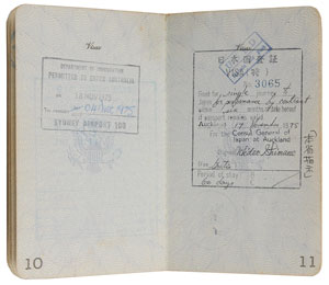 Lot #7235 Deep Purple: Tommy Bolin’s Signed Passport - Image 5