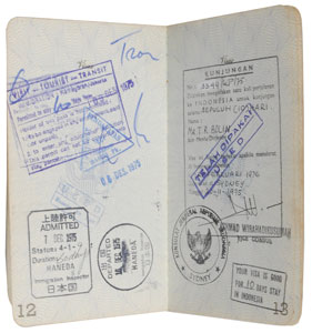 Lot #7235 Deep Purple: Tommy Bolin’s Signed Passport - Image 6
