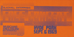 Lot #7135 Grateful Dead 1969 Hyde Park Pass - Image 1