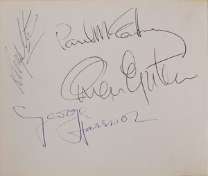 Lot #7007 Beatles and Brian Epstein Signatures in Autograph Album - Image 2