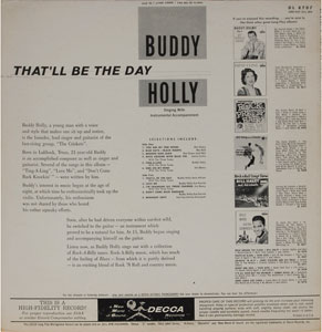 Lot #7175 Buddy Holly ‘That’ll Be the Day’ Album - Image 2