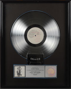 Lot #7451  Prince ‘Parade’ Platinum Sales Award