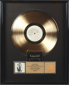 Lot #7452  Prince ‘Parade’ Gold Sales Award