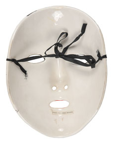 Lot #7462  Prince’s Birthday Masquerade Ball Pair of Party-Used Ceramic Masquerade Faces - Image 3