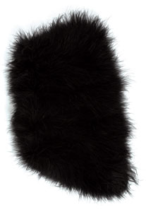 Lot #7446  Prince’s Personally-Owned and -Worn Black Fur Muff and Strip - Image 1