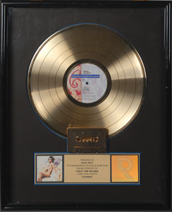 Lot #7476  Prince Lovesexy Gold Sales Award