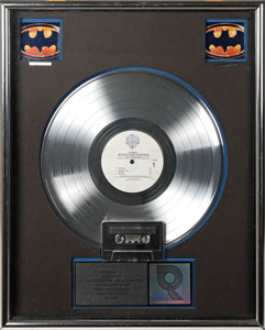 Lot #7477  Prince Batman Platinum Sales Award