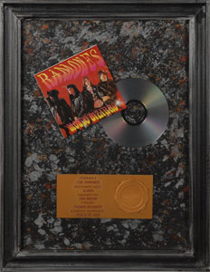 Lot #7292 Joey Ramone's ‘Mondo Bizarro’ Argentinean Sales Award