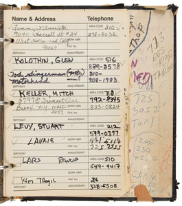Lot #7289 Joey Ramone’s Pair of Address Books - Image 4