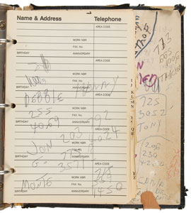 Lot #7289 Joey Ramone’s Pair of Address Books - Image 5