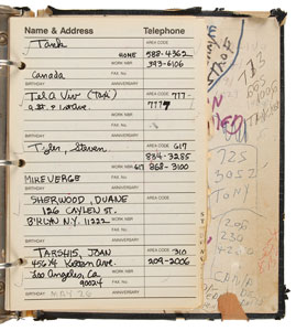 Lot #7289 Joey Ramone’s Pair of Address Books - Image 6