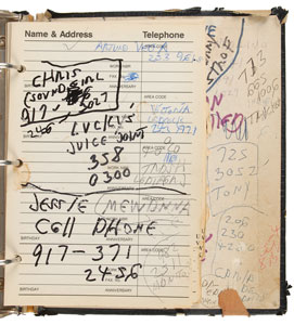 Lot #7289 Joey Ramone’s Pair of Address Books - Image 7