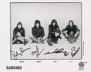 Lot #7279  Ramones Signed Photograph