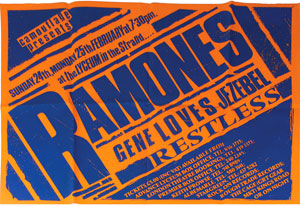 Lot #7337 Ramones 1985 Lyceum in the Strand Poster - Image 1
