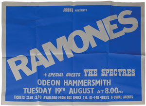 Lot #652  Ramones 1980 Odeon Hammersmith Poster
