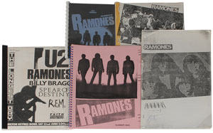 Lot #7348 Ramones Collection of Tour Itineraries