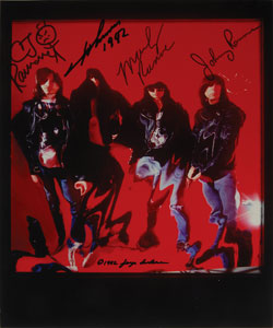 Lot #7315 Ramones Signed Photograph